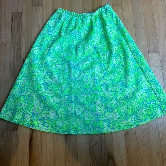Vintage 1960’s Lily Pulitzer Zuzek Patten Panel Skirt a Line - Picture 1 of 5